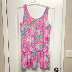 Lilly Pulitzer Pink and Blue Patterned Dress